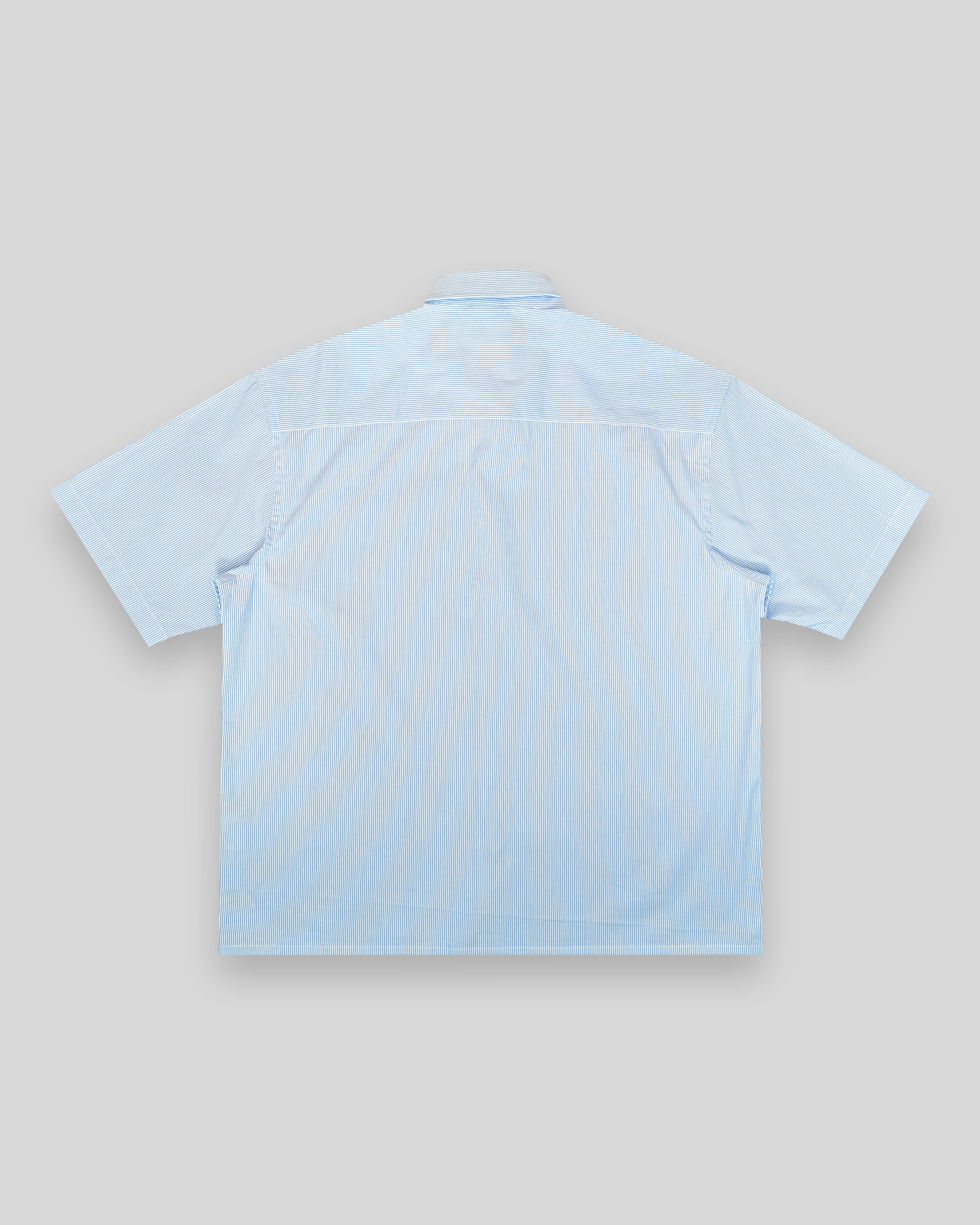 CLASSE SHORT SLEEVE SHIRT IN PINSTRIPE BLUE