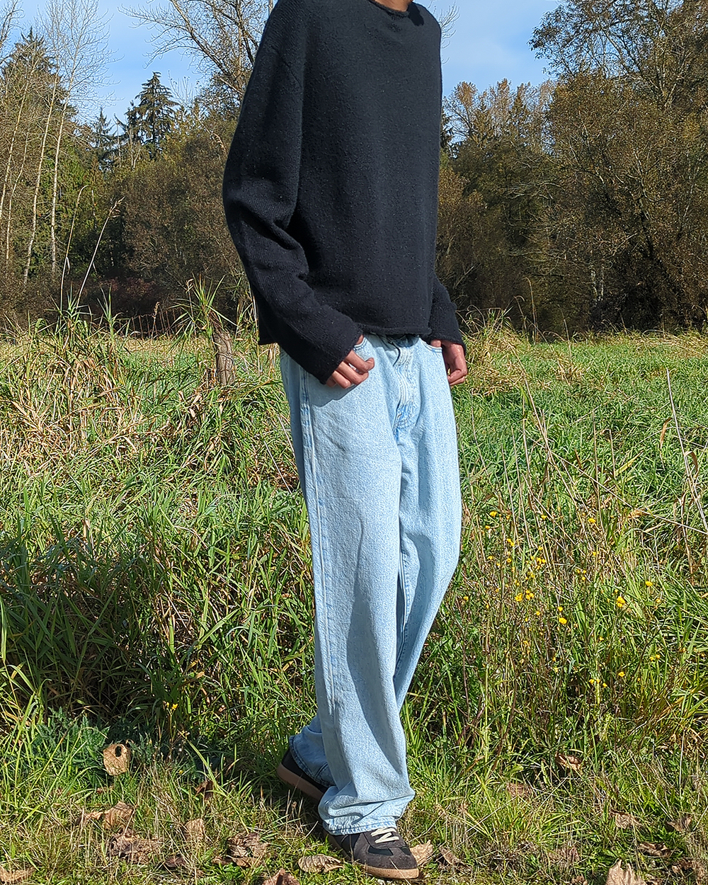 MOHAIR-BLEND KNIT SWEATER